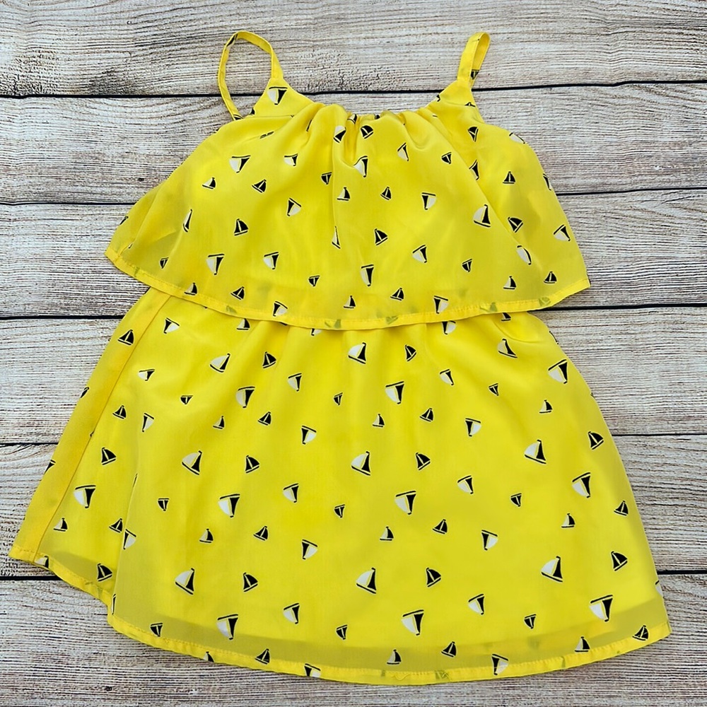 Nautica Yellow Sailboat Dress Sz 2T